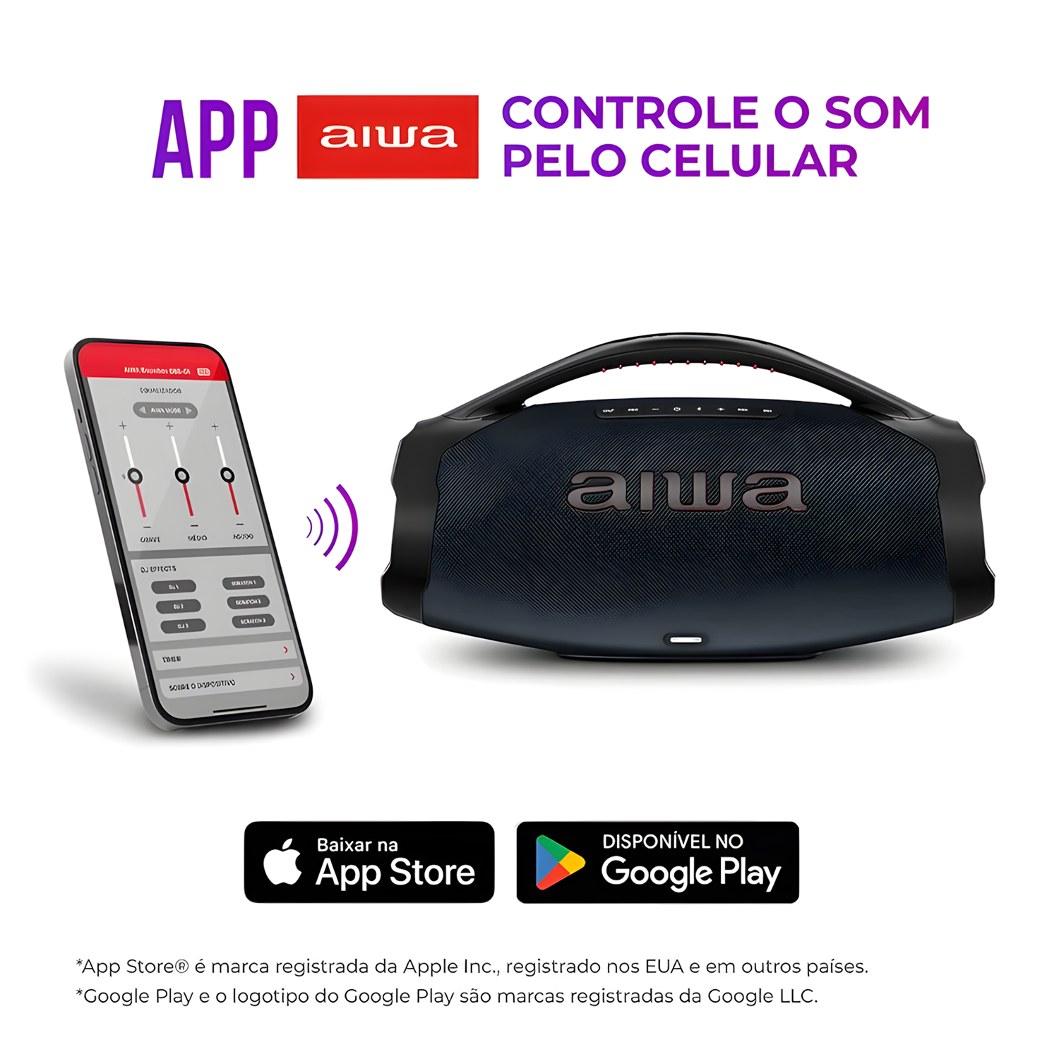 Caixa De Som Boombox Plus Aiwa Bbs-01-lbl 200w Bluetooth Caixa De Som Boombox Plus Aiwa Bbs-01-lbl 200w Bluetooth